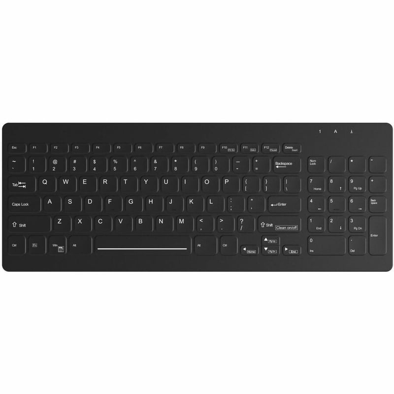 BLACK, 96 KEY, WHITE BACKLIT, LOW PROFILE, USB - Thumbnail 2