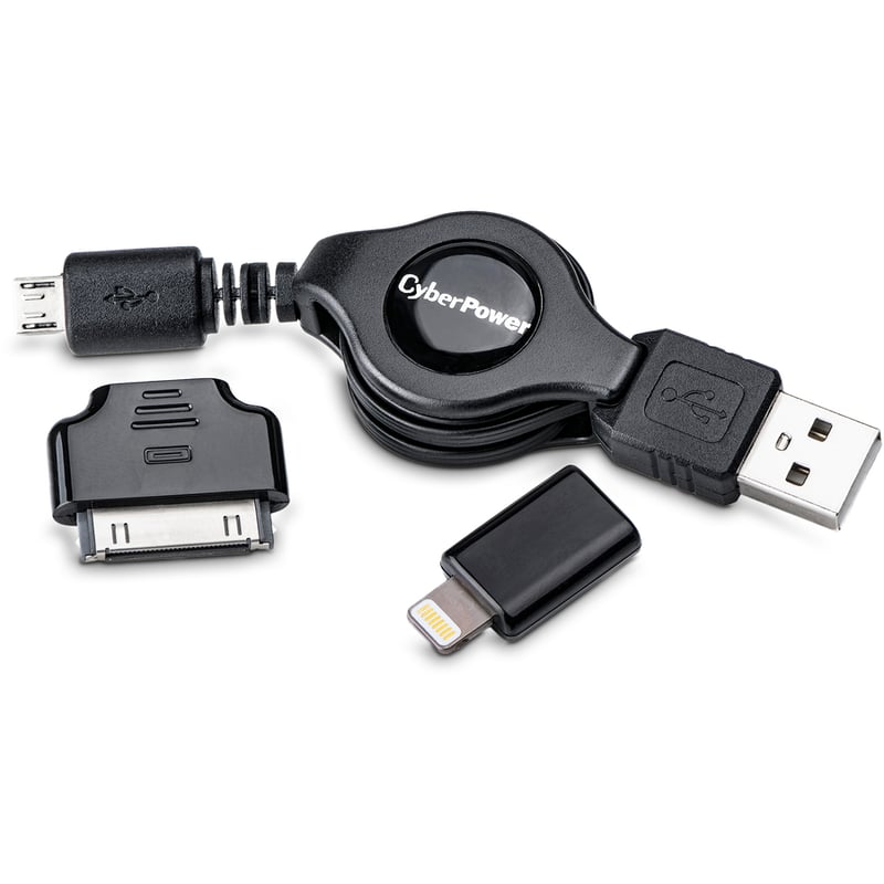 CyberPower iDevice USB Cable Kit for Apple Devices - Thumbnail 2