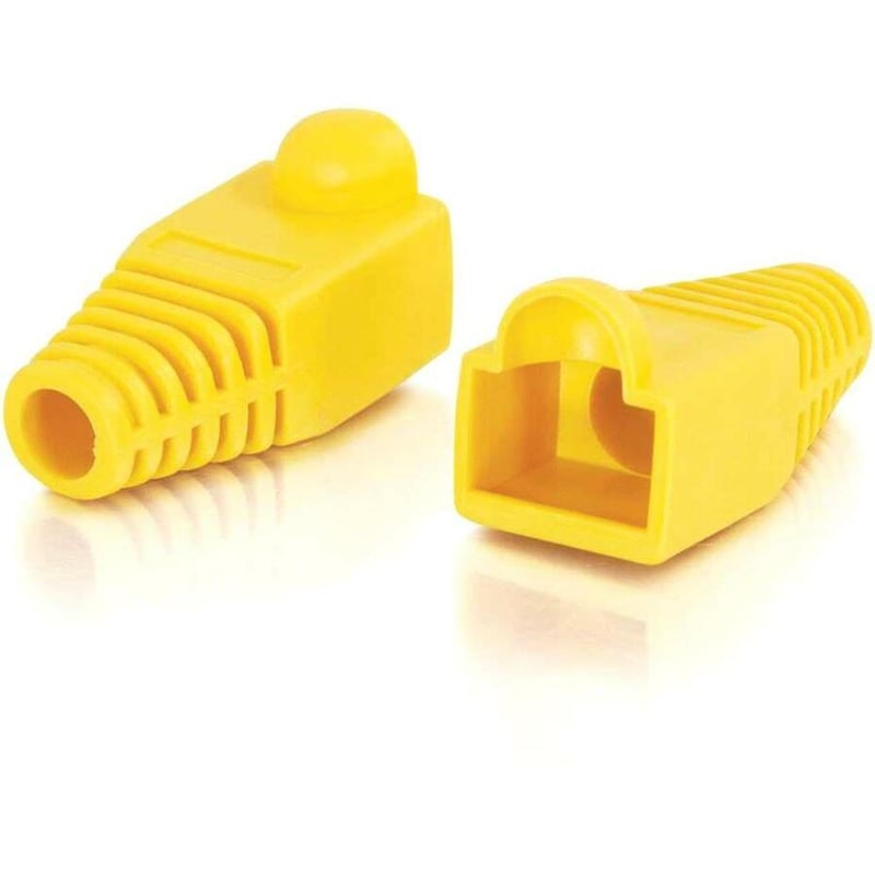RJ45 PLUG COVER 6.0MM OD YLW 50PK - Thumbnail 1