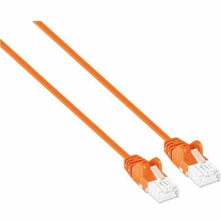 CAT6 U/UTP SLIM NETWORK PATCH CABLE, 7 FT., ORANGE - Thumbnail 2