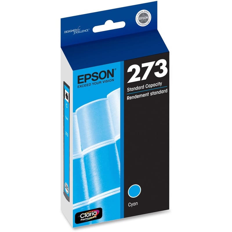 Epson Claria 273 Original Standard Yield Inkjet Ink Cartridge - Cyan - 1 Each - Thumbnail 2