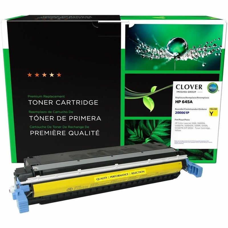 Clover Imaging Remanufactured Yellow Toner Cartridge for HP 645A (C9732A) - Thumbnail 1