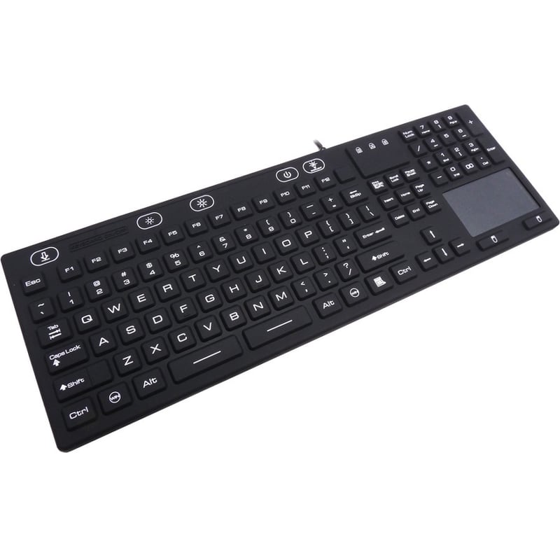DSI WATERPROOF IP68 FULL SIZE KEYBOARD WITH TOUCHPAD, LED BACKLIT - Thumbnail 5