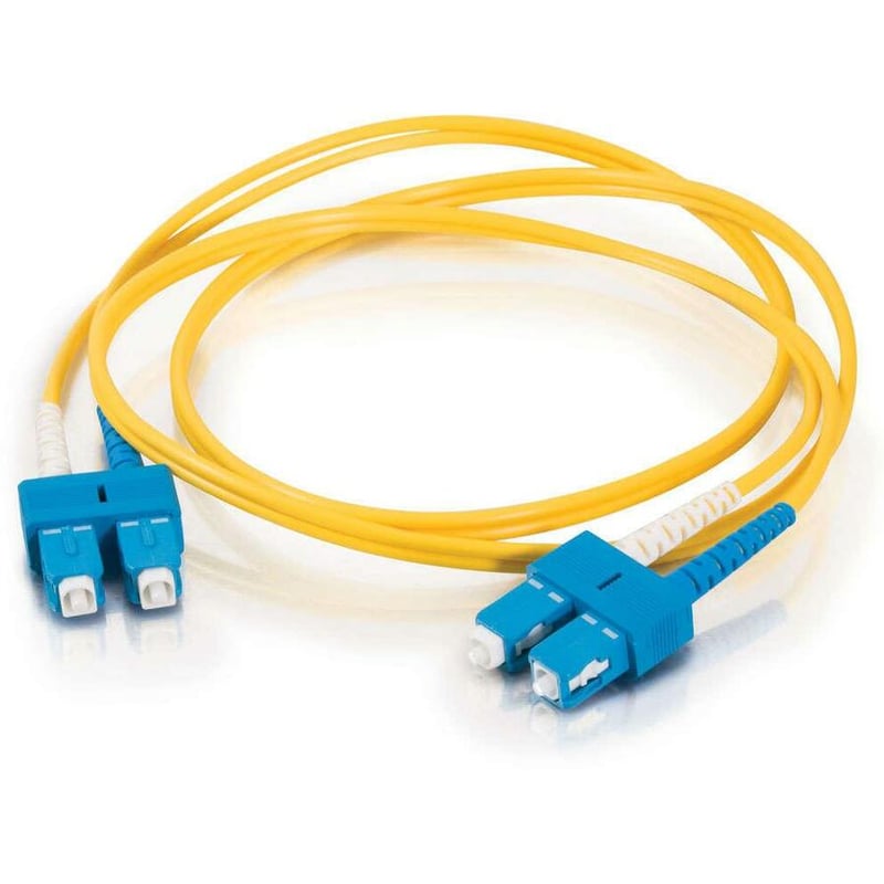 2M FIBRE OPTIC SMF OS1/2 SC-SC 9/125 DUPLEX PLENUM YELLOW - Thumbnail 2