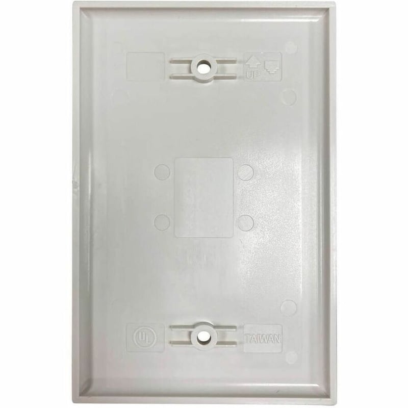 Tripp Lite by Eaton Safe-IT Blank Wall Plate, Antibacterial, Ivory Matte, TAA - Thumbnail 2