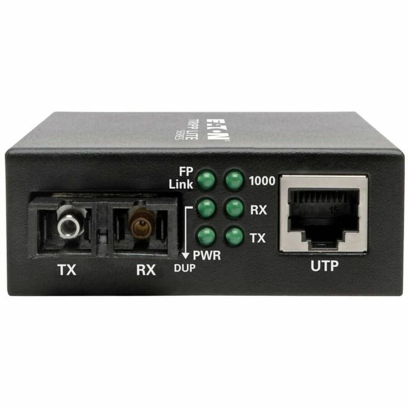 Tripp Lite by Eaton Gigabit Singlemode Fiber to Ethernet Media Converter, SC, 1310 nm, 20 km (12.4 mi.) - Thumbnail 2