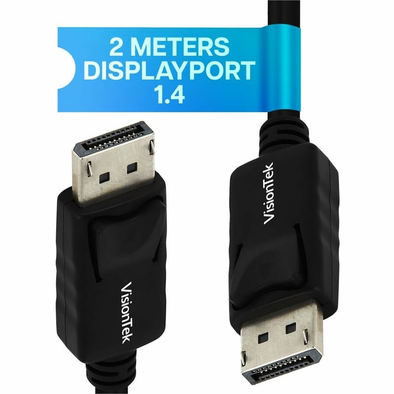 VisionTek DisplayPort to DisplayPort 1.4 2 Meter Cable - Thumbnail 4