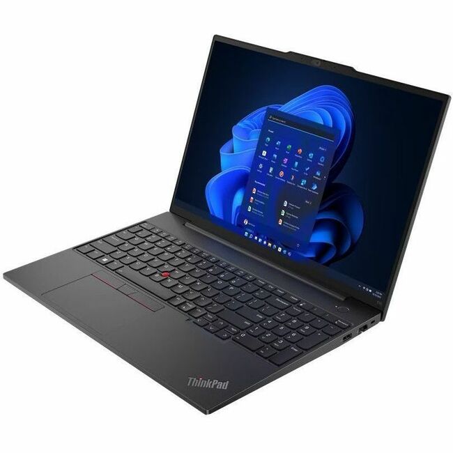 Lenovo ThinkPad E16 Gen 1 21JN003XUS 16" Touchscreen Notebook - WUXGA - 1920 x 1200 - Intel Core i7 13th Gen i7-1355U Deca-core (10 Core) 1.70 GHz - 16 GB Total RAM - 8 GB On-board Memory - 512 GB SSD - Graphite Black - Thumbnail 1