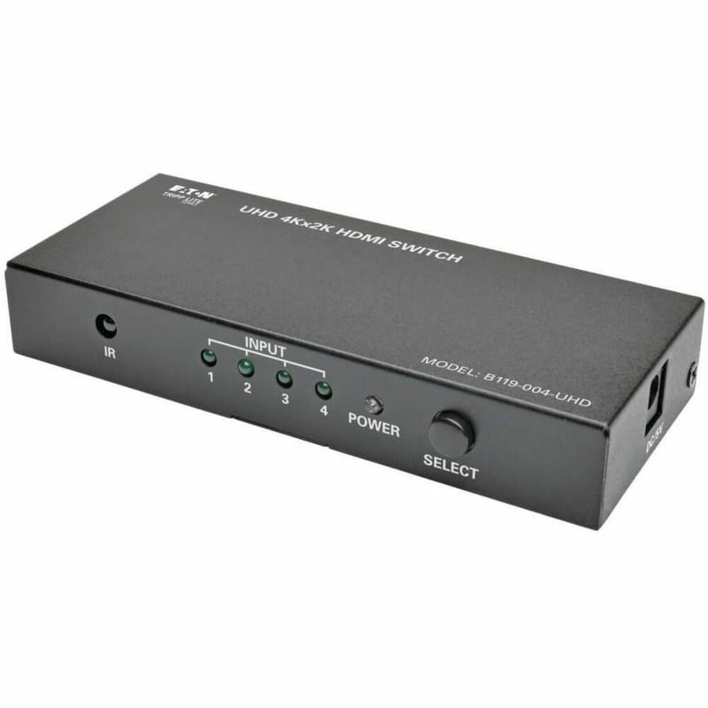 Tripp Lite by Eaton 4-Port HDMI Switch with Remote Control - 4K 60 Hz UHD 4:4:4 HDR 3D - Thumbnail 1