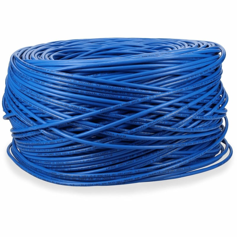 AddOn 1000ft Non-Terminated Blue CAT 6 Plenum-Rated Bulk Cable - Thumbnail 1