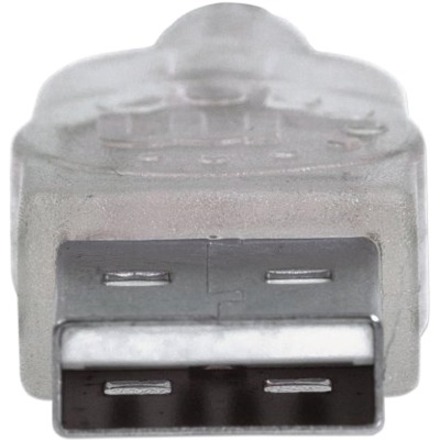 Manhattan Hi-Speed USB 2.0 A Male to Mini-B Male Device Cable, 6', Translucent Silver - Thumbnail 4