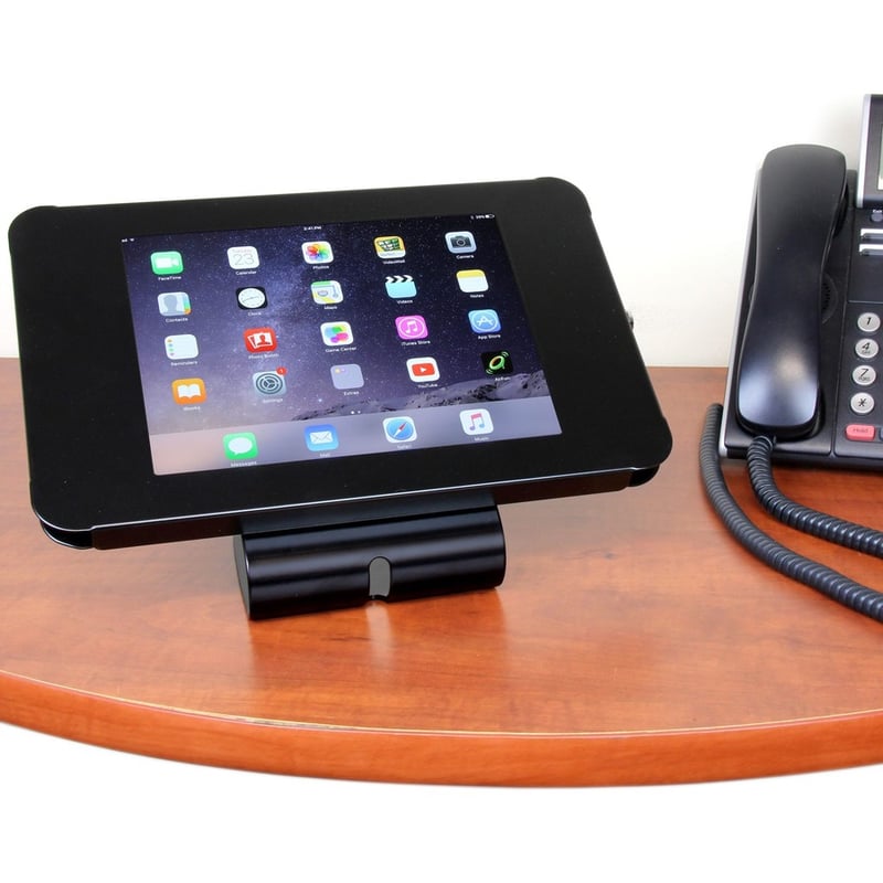 StarTech.com Secure Tablet Stand - Security lock protects your tablet from theft and tampering - Easy to mount to a desk / table / wall or directly to a VESA compatible monitor mount - Supports iPad and other 9.7" tablets - Steel - Thumbnail 3