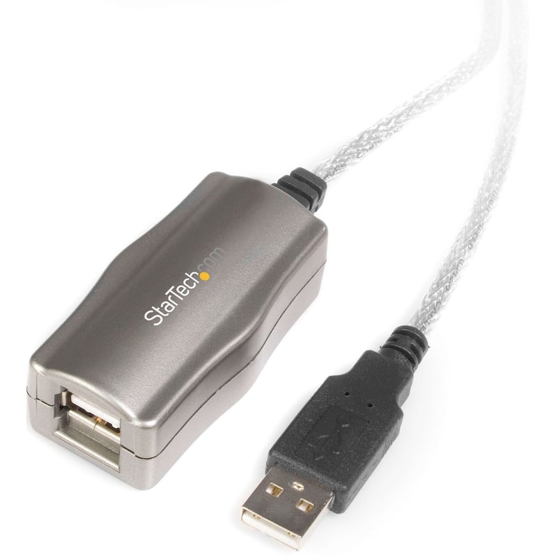 StarTech.com 15 ft USB 2.0 Active Extension Cable - M/F - Thumbnail 1