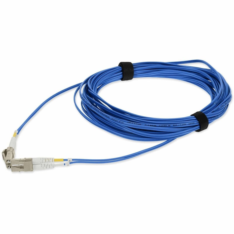 AddOn 3m LC to LC Blue OM4 Duplex OFNP (Plenum-Rated) Fiber Patch Cable - Thumbnail 1