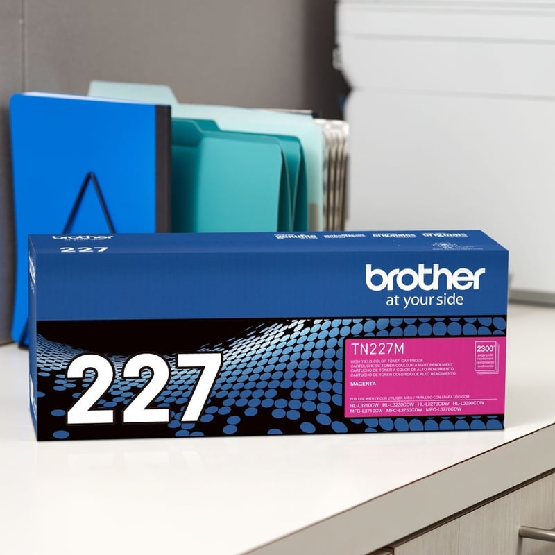 Brother Genuine TN-227M High Yield Magenta Toner Cartridge - Thumbnail 4