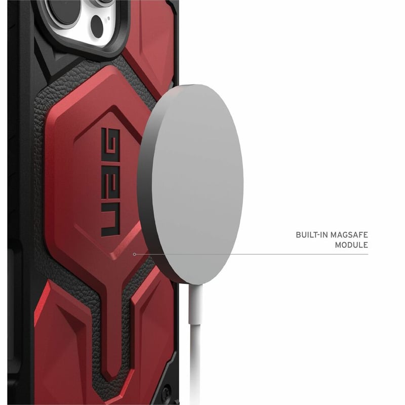 Urban Armor Gear Monarch Pro iPhone 16 Pro Case - Crimson - Thumbnail 4