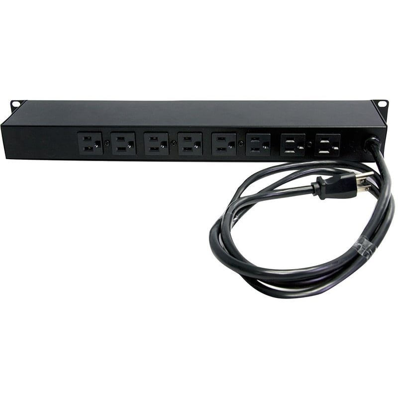 StarTech.com Rackmount PDU with 8 Outlets with Surge Protection - 19in Power Distribution Unit - 1U - Thumbnail 2
