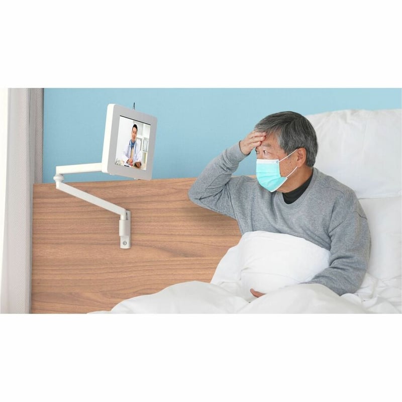 CTA Digital Medical Arm Wall Mount & Universal Security Enclosure - iPad 10 & More - Thumbnail 3