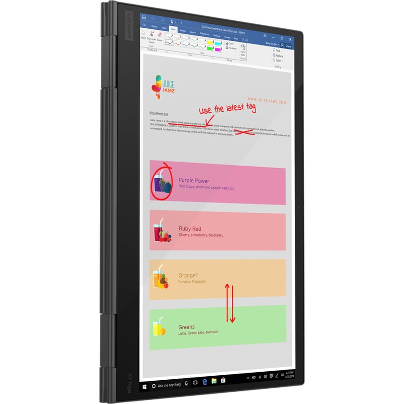 Lenovo ThinkPad X1 Yoga 4th Gen 20SA000EUS 14" Touchscreen 2 in 1 Ultrabook - 3840 x 2160 - Intel Core i7 10th Gen i7-10510U Quad-core (4 Core) 1.80 GHz - 16 GB Total RAM - 1 TB SSD - Gray - Thumbnail 5