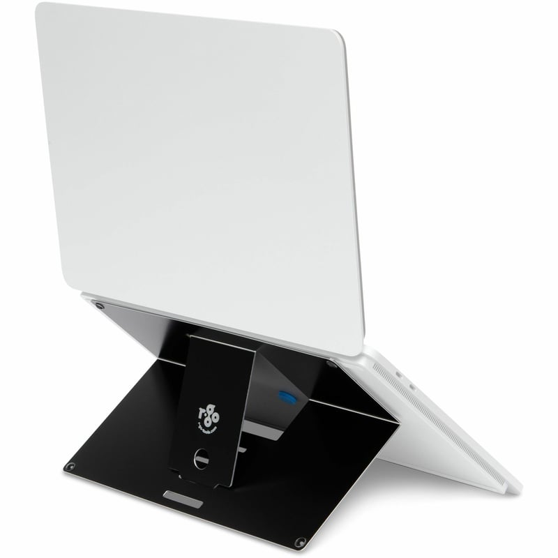 R-GO ERGONOMIC LAPTOP STAND, RISER, ATTACHABLE, ADJUSTABLE, BLACK, TAA COMPLIANT - Thumbnail 1
