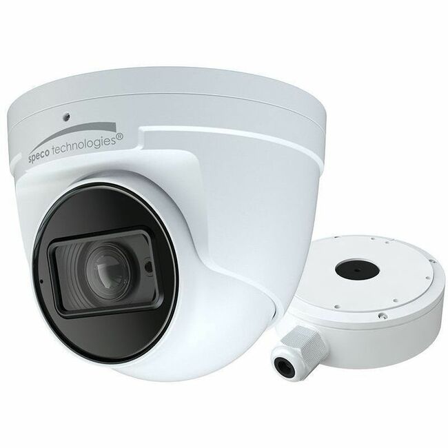 4MP H.265 IP TURRET CAMERA WITH IR, WDR 2.8-12MM MOTORIZED LENS, INCLUDED JUNCTI