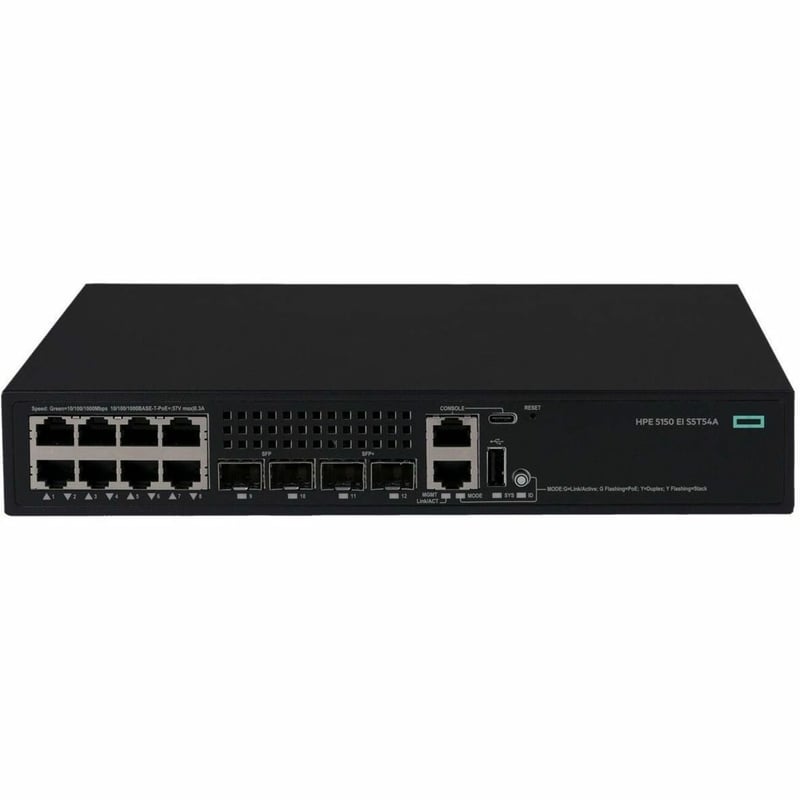 HPE NW CW SW 8G POE+ 2F 2P 5150EI US EN PL-34 - Thumbnail 1
