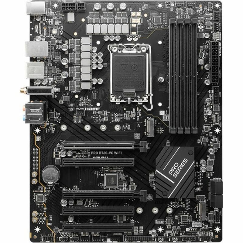 MSI B760-VC WIFI Gaming Desktop Motherboard - Intel B760 Chipset - Socket LGA-1700 - ATX - Thumbnail 2