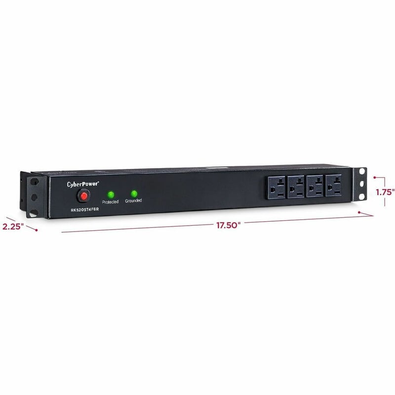 CyberPower RKBS20ST4F8R Rackbar 12 - Outlet Surge with 1800 J - Thumbnail 4