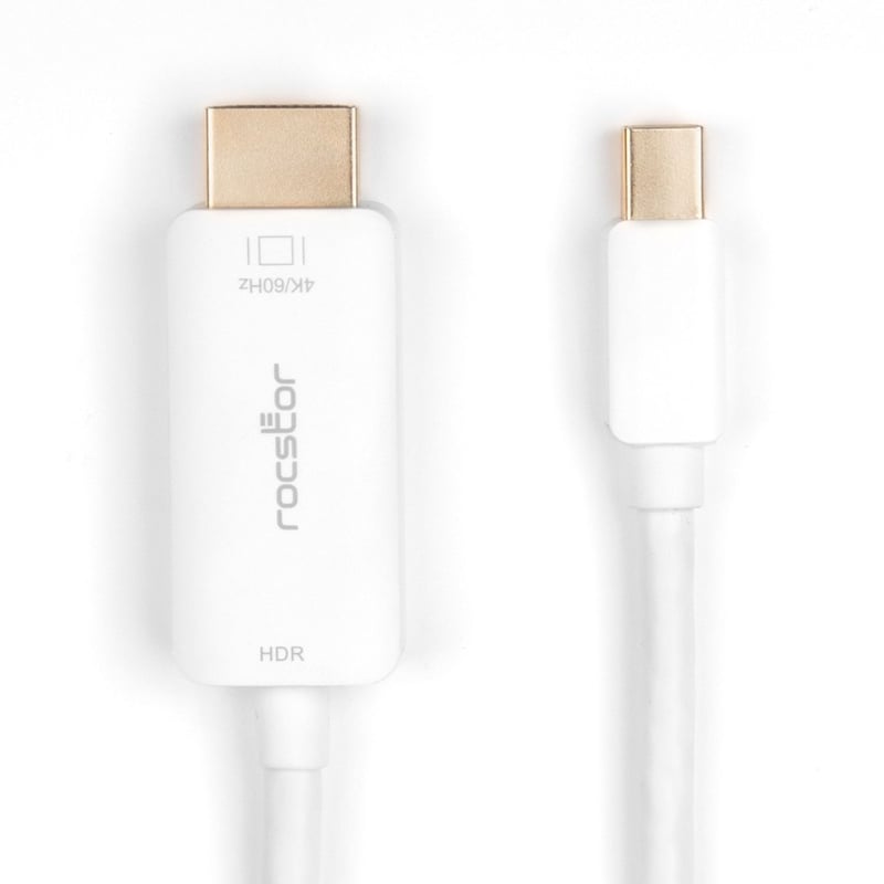 Rocstor Premium Mini DisplayPort to HDMI Cable M/M - 60Hz - Thumbnail 3
