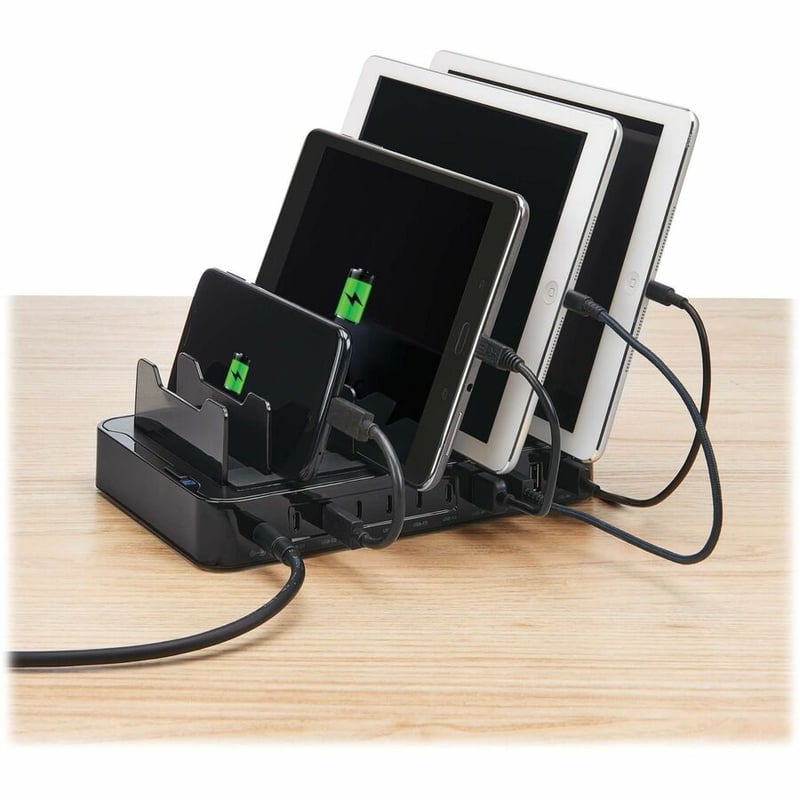 10-PORT USB CHARGING STATION W 6 USB-C 4 USB-A PORTS 120W CHARGER - Thumbnail 5