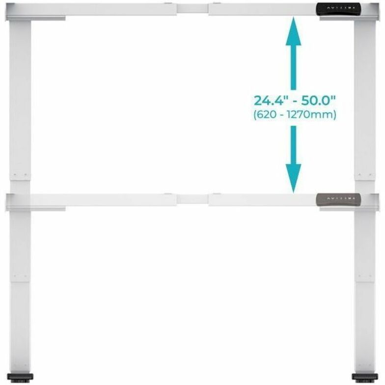 SIT-STAND DESK, FRAME ONLY, 2-MOTOR, WHITE