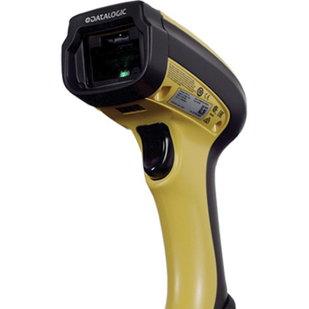 DATALOGIC HANDHELD BARCODE READER 1D LED BLACK YELLOW - Thumbnail 4