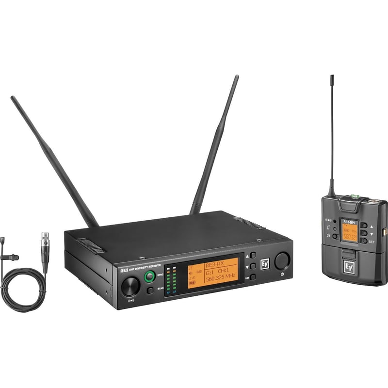Electro-Voice UHF Wireless Set Featuring OL3 Omnidirectional Lavalier Microphone - Thumbnail 1