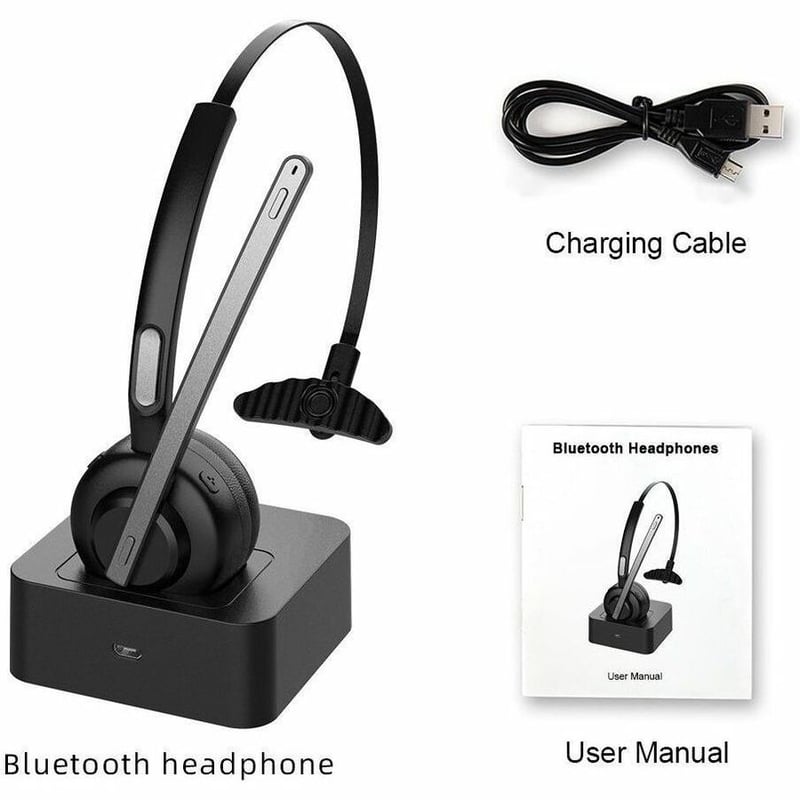 WIRELESS OFFICE HEADSET BLUETOOTH CHARGING STATION INCLUDED - Thumbnail 5