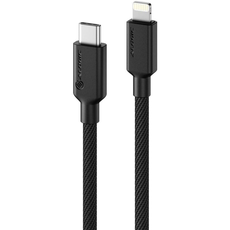 ALOGIC Elements PRO USB-C to Lightning 1m Cable - Black - Thumbnail 1