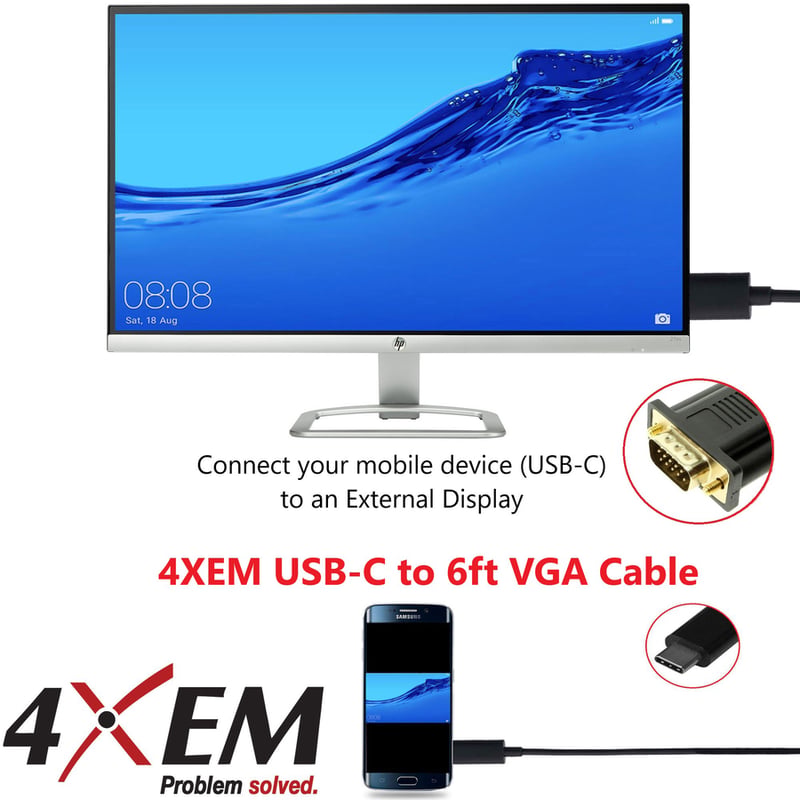 4XEM USB-C to VGA Cable - Thumbnail 3