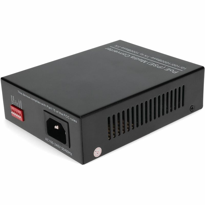 AddOn 10/100/1000Base-TX(RJ-45) to 1000Base-BXU(SC) BiDi SMF 1310nm/1550nm 20km POE Media Converter - Thumbnail 5
