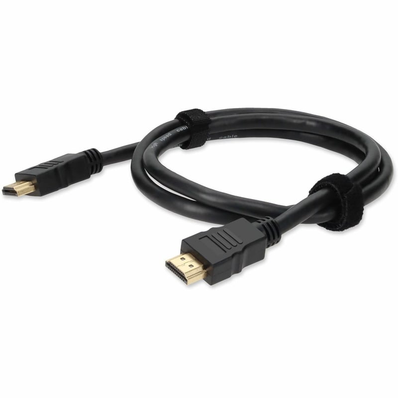 6ft HDMI 1.4 Male to HDMI 1.4 Male Black Cable Which Supports Ethernet For Resolution Up to 4096x2160 (DCI 4K) - Thumbnail 1