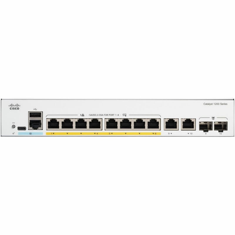 Cisco Catalyst C1200-8P-E-2G Ethernet Switch - Thumbnail 1