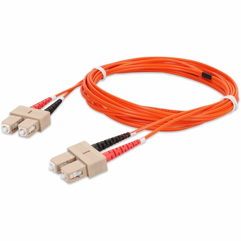 AddOn 3m SC to SC Orange OM2 Duplex OFNR (Riser-Rated) Fiber Patch Cable - Thumbnail 1