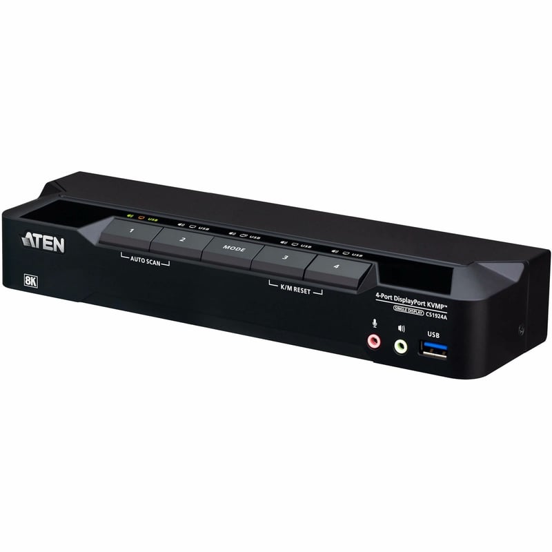 4-PORT USB3.0 8K DISPLAYPORT KVMP SWITCH SUPPORT UP TO - Thumbnail 1