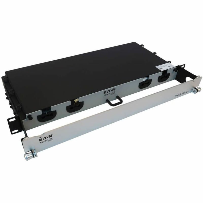 Eaton Tripp Lite Series Preloaded Fiber Panel, 1U - 6x (4x LC/LC Duplex M/M) 8F Trunk Cables, OS2 Singlemode, 10 m (32.8 ft.) - Thumbnail 1