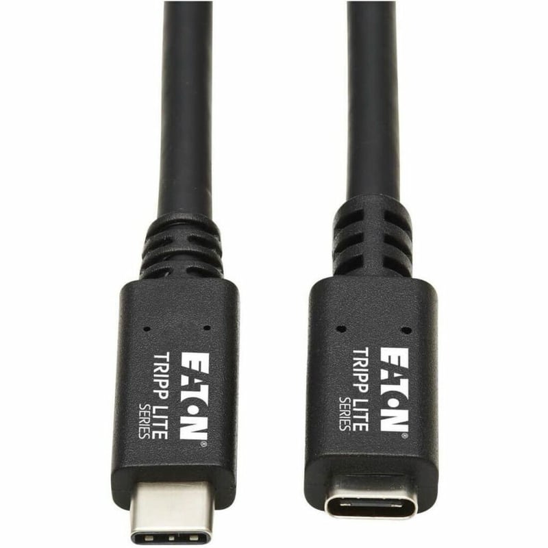 Tripp Lite by Eaton USB-C Extension Cable (M/F) - USB 3.2 Gen 2 (10Gbps) Thunderbolt 3 Compatible Black 20 in. (0.5 m) - Thumbnail 1