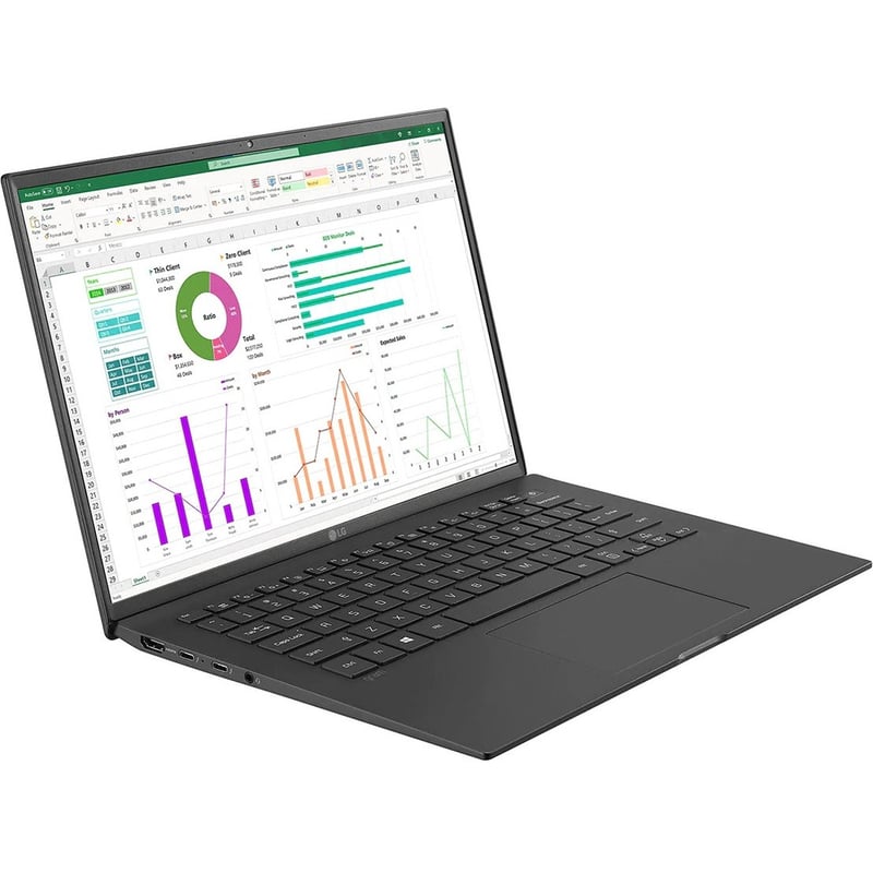 LG gram 14ZT90P-G.AM32U1 14" Thin Client Notebook - WUXGA - 1920 x 1200 - Intel Core i3 11th Gen i3-1115G4 Dual-core (2 Core) 3 GHz - 8 GB Total RAM - 256 GB SSD - Black - Thumbnail 1
