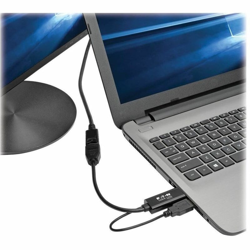 Tripp Lite by Eaton 4K HDMI to DisplayPort Active Adapter Video Converter with USB Power HDMI to DisplayPort (M/F) 4K 30Hz 6-in. (15.24 cm) - Thumbnail 2
