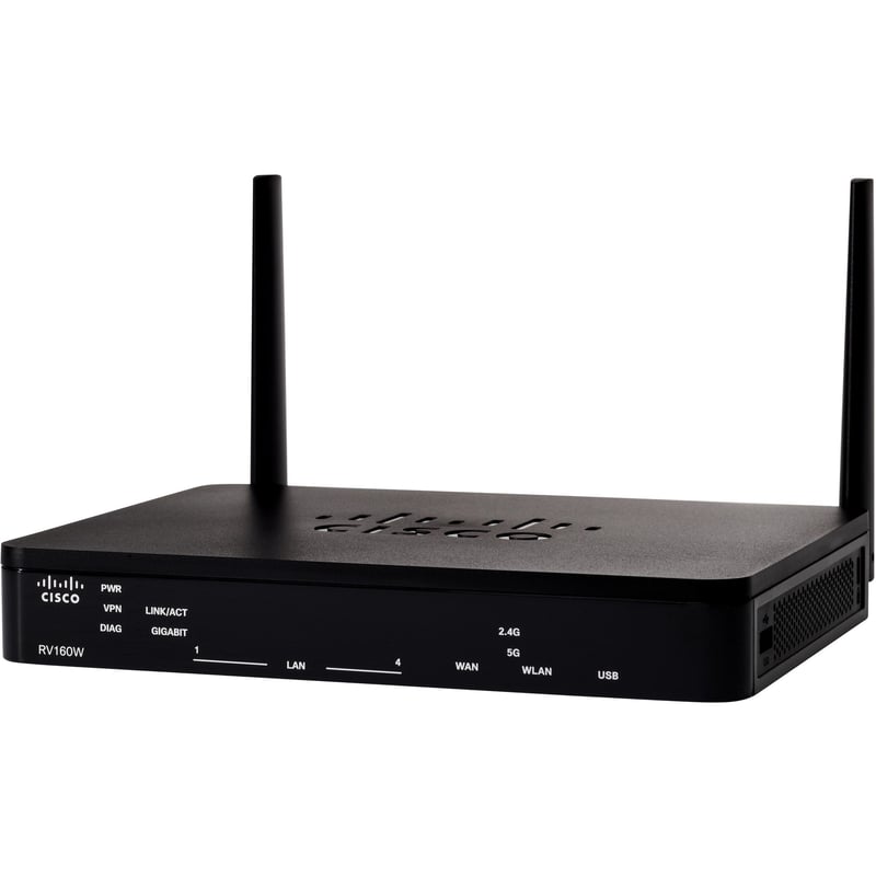 Cisco RV160W Wi-Fi 5 IEEE 802.11ac Ethernet Wireless Router - Refurbished - Thumbnail 1