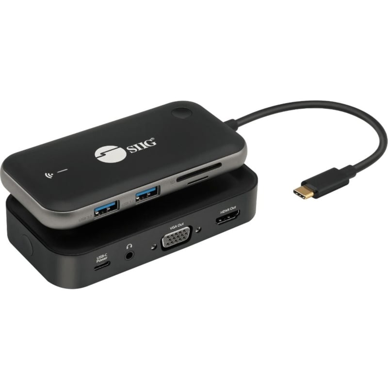 SIIG Wireless USB-C Video Hub Extender 1080p - 32Ft - Thumbnail 1