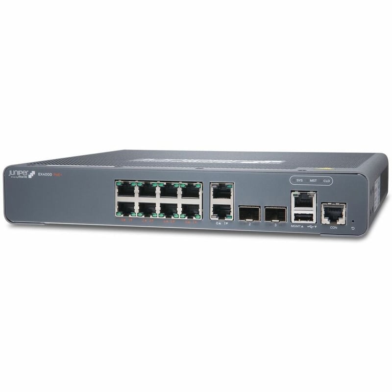 EX4000 8-PORT 10/100/1000BASET POE+ 2X 1G/10G SFP/SFP+ OPTICS SOLD - Thumbnail 3