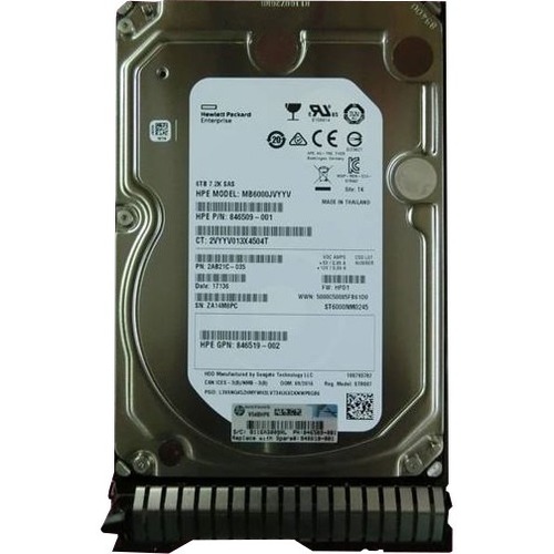 HPE Midline 6 TB Hard Drive - 3.5" Internal - SAS (12Gb/s SAS) - Thumbnail 1