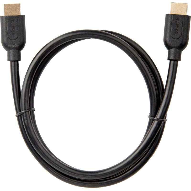 Rocstor Premium 3 ft 4K High Speed HDMI to HDMI M/M Cable - Ultra HD HDMI 2.0 Supports 4k x 2k at 60Hz with resolutions up to 3840x2160p and 18Gbps Bandwidth - HDMI 2.0 to HDMI 2.0 Male/Male - HDMI 2.0 for HDTV, DVD Player, Stereo - Thumbnail 1